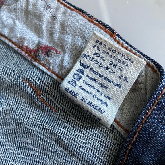 Shio Japanese Low Rise Dark Wash Capris Jeans - Picture 5 of 7